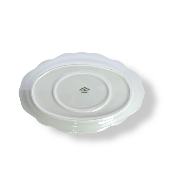 Vintage Johann Haviland Blue Flowers Garland Relish Dish Small Platter Cottage - Picture 3 of 5